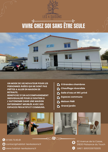 Maison Partagée Seniors | 2316 EUR/mois | Plaisance-du-Touch | Haute-Garonne | France